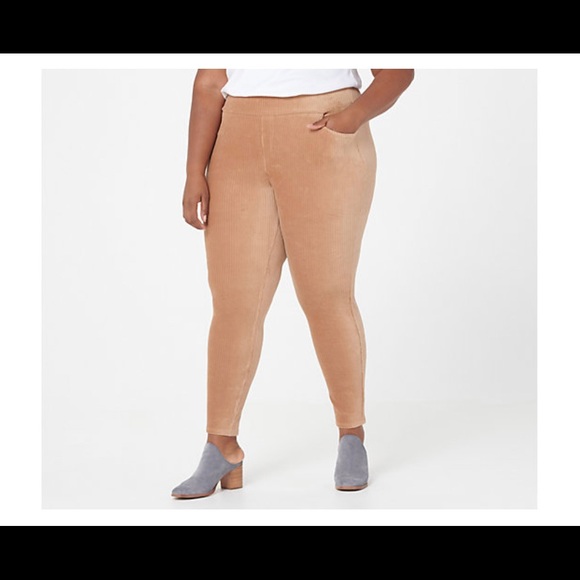 Tan knit cord leggings from denim&co nwot - Picture 1 of 7